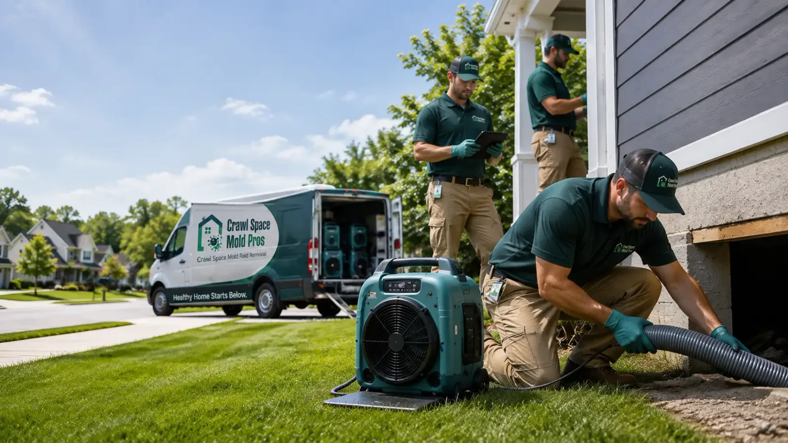 Crawl Space Mold Removal in Linden, IA